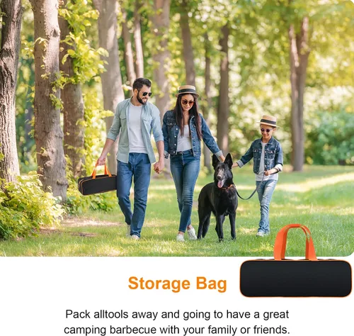 Miniatura 6 de AULTONG Kit de Accesorios para Plancha de Superficie Plana de 6 Piezas para Blackstone y Camp Chef – Herramientas de Acero Inoxidable con Bolsa
