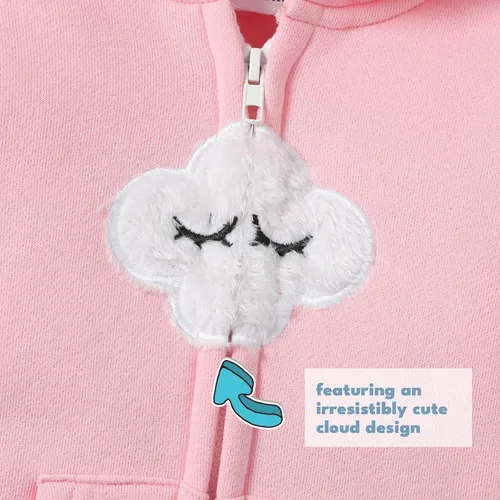 Miniatura 4 de koramesis Adorable mameluco de bebé niña para otoño, cálido, de dibujos animados, ropa de manga larga, con capucha de forro polar