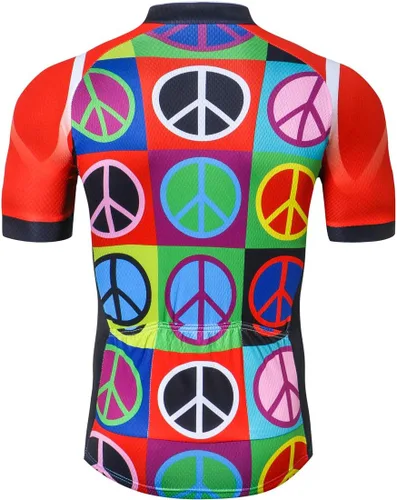 Miniatura 99 de Nuevo Pro cremallera completa hombres ciclismo Jersey manga corta Riding Shirt USA