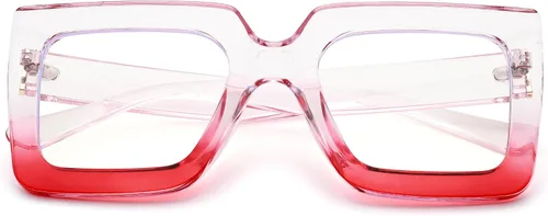 Miniatura 17 de Pro Acme Gafas de bloqueo de luz azul, marcos cuadrados grandes, anteojos falsos para mujer