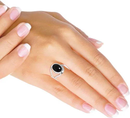 Miniatura 2 de Jeweloporium Anillo de plata de ley 925 maciza, hecho a mano para mujer