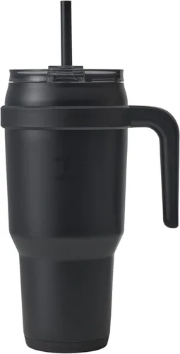 Miniatura 16 de Reduce Vaso de acero inoxidable de 50 onzas con asa, doble pared aislada al vacío, taza de viaje, tapa a prueba de sudor y popote reutilizable