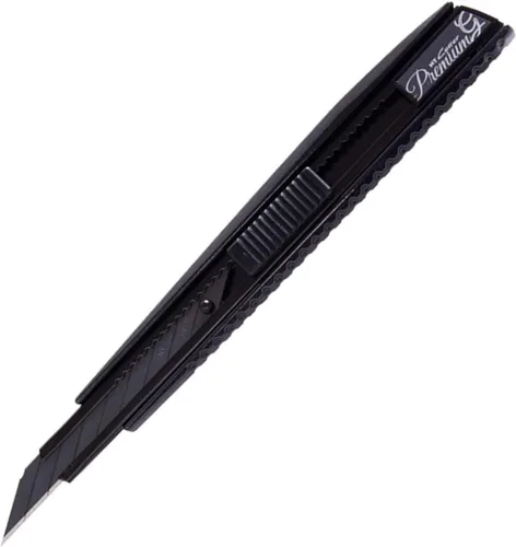 Miniatura 16 de NT Cutter - Cuchillo multiusos de agarre de aluminio fundido a presión de serie Premium Evolution PMG con bloqueo automático, hoja negra extra