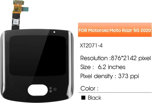Miniatura 2 de Reemplazo de pantalla para Motorola Moto Razr 5G 2020 XT2071-4 Pantalla táctil LCD digitalizador Asamblea para Motorola Moto Razr 5G XT2071-4