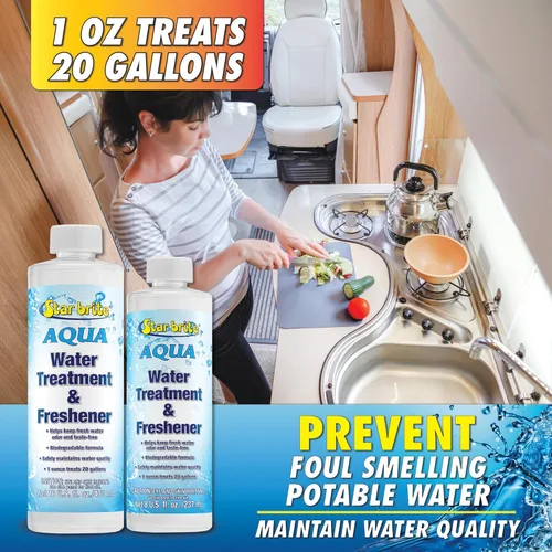 Miniatura 4 de STAR BRITE Ambientador de agua Aqua - Trata y mantiene agua potable de sabor fresco superior en barcos, caravanas y sistemas potables