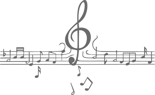 Pegatinas de pared de música, piano de musa, instrumento musical, calcomanía de arte para sala de estar, calcomanías de silueta para decoración del