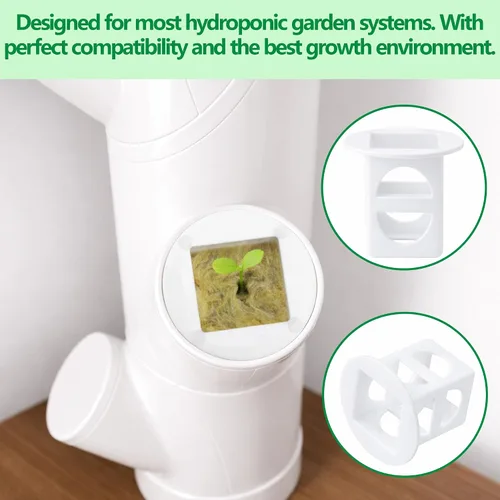 Miniatura 4 de EBaokuup 12 cubos de cultivo para sistema hidropónico, cubos de cultivo hidropónicos compatibles con yCube, cubo de cultivo reutilizable