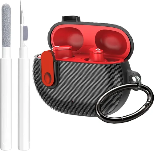 Miniatura 11 de Funda para Beats Studio Buds/Studio Buds Plus 2021/2023 con clip de cierre para hombres, GARTOO con kit de limpieza, funda protectora y lápiz