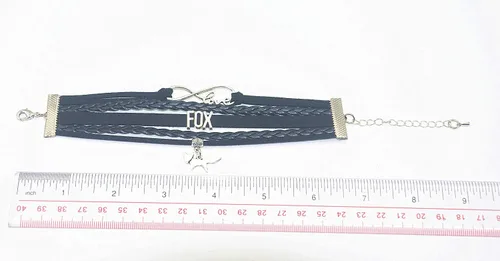 Miniatura 3 de HHHbeauty Pulsera de piel con diseño de zorro, regalo de zorro infinito, para fiestas, celebraciones, amantes del zorro, regalos temáticos de zorro
