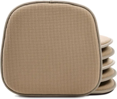 Miniatura 8 de Shinnwa Paquete de 2 cojines antideslizantes para sillas de comedor, cojines de asiento de cocina en forma de U, juego de 2, 15 x 16 pulgadas