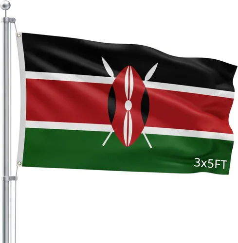 Miniatura 57 de Bandera para exteriores de SSK de poliéster resistente al clima por ambos lados. Tamaño grande: 3 pies por 5 pies, México