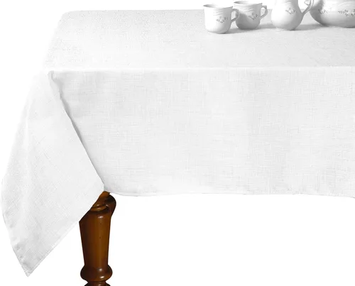 Violet Linen Patrón europeo de lino sintético sólido, poliéster, repelente al agua, a prueba de derrames, sin arrugas, tela suave antiencogimiento,