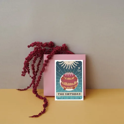 Miniatura 4 de SuperShunhu Tarjeta de cumpleaños con temática de tarot, tarjeta de bruja, regalo temático mágico, tarjeta de felicitación de cumpleaños, tarjeta