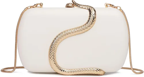 Miniatura 37 de Bolso de mano de piel sintética desmontable con cadena cruzada, bolso de noche, bolso de mano para mujer, formal, boda, fiesta, baile de graduación