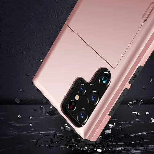 Miniatura 4 de Asuwish Funda de teléfono para Samsung Galaxy S22 Ultra 5G con protector de pantalla de vidrio templado y tarjetero para tarjeta de crédito, funda