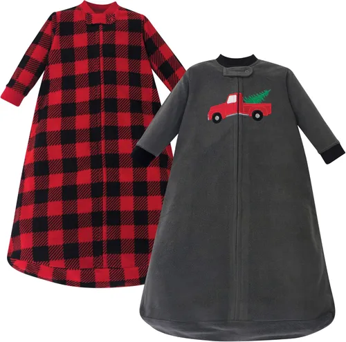 Hudson Baby - Saco de dormir unisex de manga larga para bebé de forro polar Árbol de Navidad