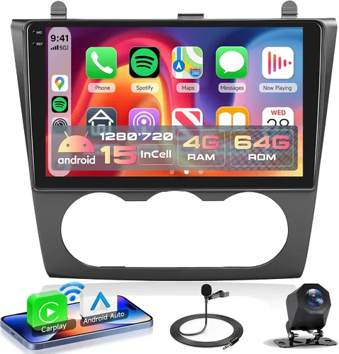 Miniatura 8 de Radio de coche 4Core 2G+64G para Nissan Altima 2008 2009 2010 2011 2012 Carplay, Rimoody Car Stereo con Android Auto Mirror Link 9 pulgadas pantalla