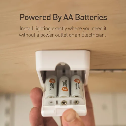 Miniatura 5 de POWER PRACTICAL Luminoodle - Tira de luz LED para debajo del gabinete, tira de luz LED para estantes, armarios de cocina y muebles, 1 paquete luz