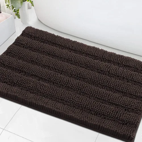 Miniatura 157 de H.VERSAILTEX - Alfombras de baño, juego de 2 piezas, alfombra de contorno para baño, juego de alfombras para inodoro, alfombra antideslizante