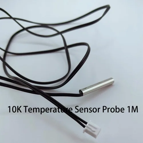 Miniatura 2 de 4 unidades NTC 10K 3950 Termistor 1 M, sonda de sensor de temperatura de termistor de 10 K, sonda de sensor de temperatura de NTC 3950 10 K de acero