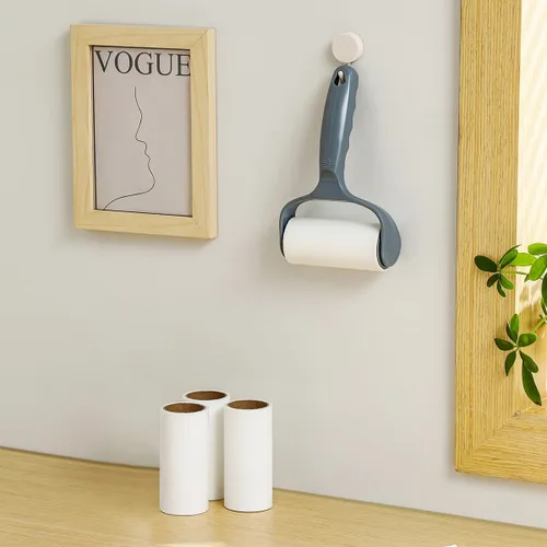 Miniatura 6 de Rodillo adhesivo plano para sofá, silla de escritorio, cama de perro y gato, rodillo de pelusa para mesa de balliar, removedor de pelusa de pelo