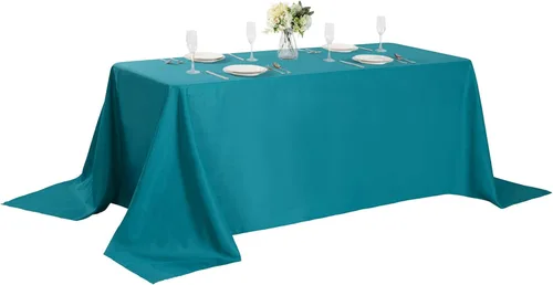 Miniatura 50 de Cupuamon - Mantel rectangular de 60 x 84 pulgadas, tela de poliéster lavable para decoración de bodas, fiestas, cenas y banquetes
