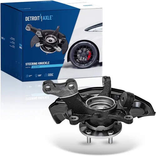 Miniatura 26 de Detroit Axle - Nudos de dirección delanteros de 2.5L de 2 piezas para Toyota 12-17 Camry, 2 nudos de dirección y conjunto de rodamiento de rueda