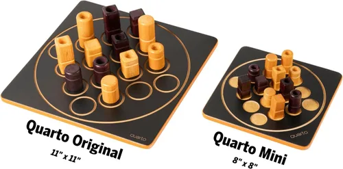 Miniatura 6 de Quarto Mini Ganador de Mensa Select Versión para viajes del juego de estrategia abstracta de madera para niños y adultos Favorito de la noche