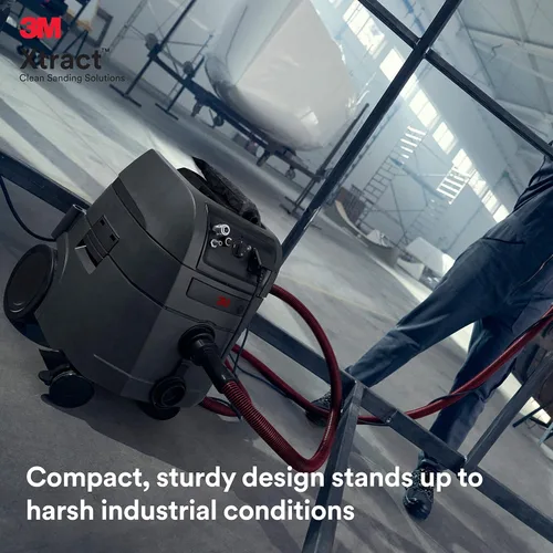 Miniatura 5 de 3M Xtract - Extractor de polvo portátil, 64256, 9 galones/35 litros, aspiradora industrial con limpieza automática de filtro sin interrupción