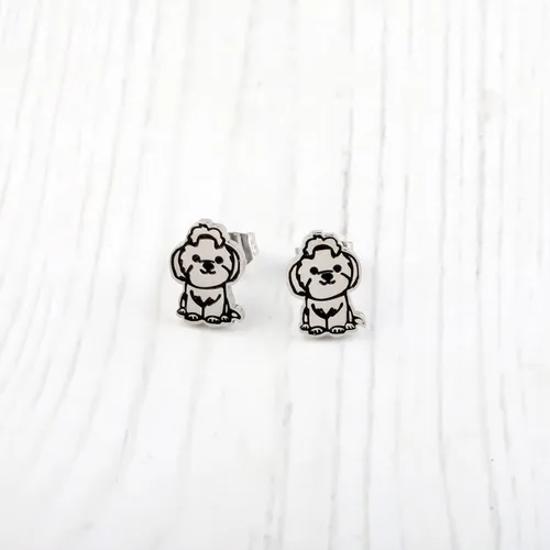 Miniatura 5 de AKTAP Pendientes de tuerca para perro Shih Tzu, regalos Shih Tzu, joyería para perro, mamá, Shih Tzu, regalo para amante (aretes de perro Shih Tzu)