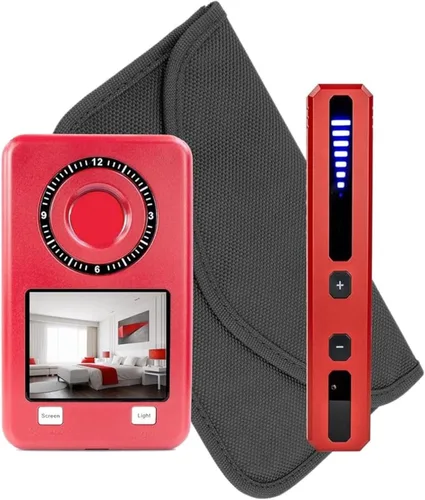 Miniatura 11 de Mic-Lock Camera Finder Pro - Detector de cámara oculta antiespía con infrarrojos (IR) - Asegura tu espacio (rojo)