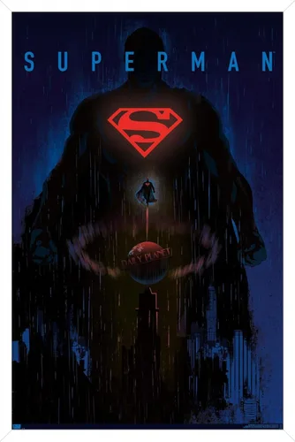 Miniatura 11 de DC Comics: Dark Artistic - Póster de pared de Superman, 34 pulgadas de largo x 22.4 pulgadas de ancho, versión premium sin marco