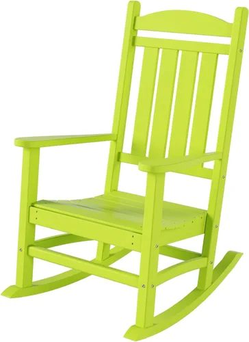 WestinTrends Malibu - Mecedora para exteriores/patio, color lima