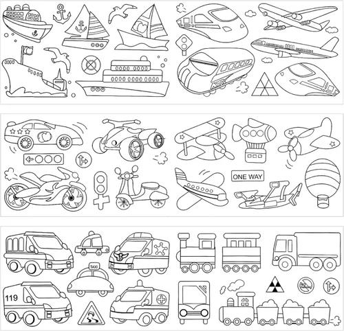 Miniatura 2 de Rollo de dibujo para niños, rollo de papel para colorear para regalo de niños, 120 x 11.8 pulgadas, rollo de papel de dibujo de bricolaje, rollo