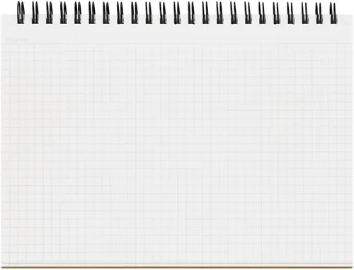 Miniatura 3 de Maruman - Mnemosyne - Bloc de notas, 5.83 x 8.27 pulgadas (horizontal A5), cuadrícula de 0.19 pulgadas, 70 hojas (N182A), color blanco