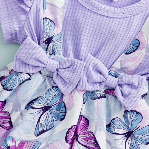 Miniatura 59 de Mubineo Ropa de verano para bebé niña, sin mangas, encaje floral, vestido de mameluco para recién nacido