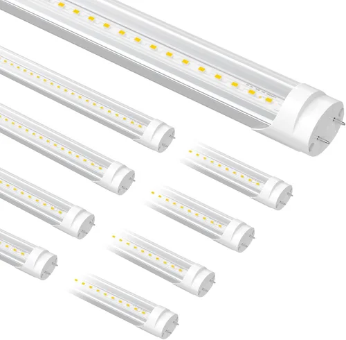 Miniatura 27 de Bombillas fluorescentes de recambio de 4 pies, bombillas LED T8 de 4 pies tipo A+B, 24W (equivalente a 65W) 3200LM, 3000K blanco cálido, tubo de 48