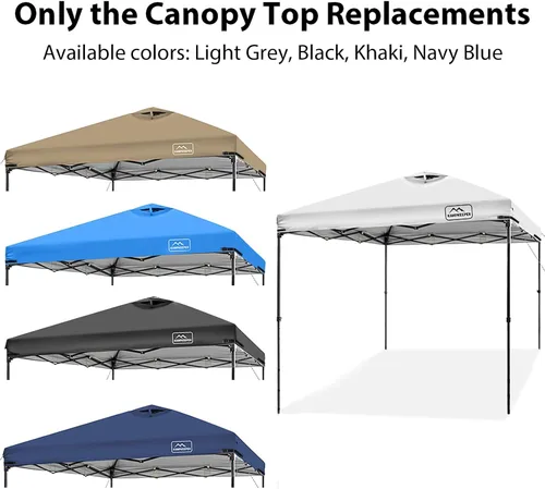 Miniatura 78 de KAMPKEEPER Cubierta de Repuesto Superior para Carpa Toldo Emergente con Ventilación de Aire y Correa Elástica Ajustable, Poliéster Resistente a Azul