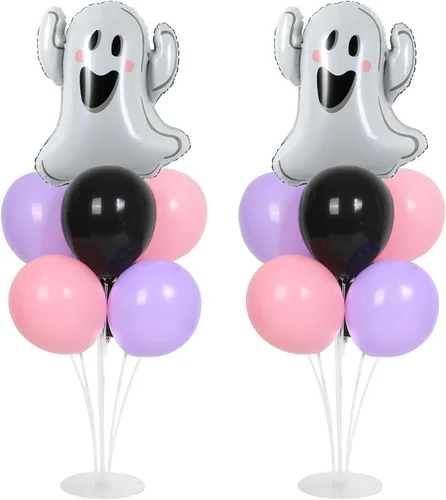 Miniatura 47 de Kit de soporte para globos de fiesta de fútbol 2 juegos con 2 globos de rugby de aluminio tipo bola, centro de mesa temático de fútbol para mesas