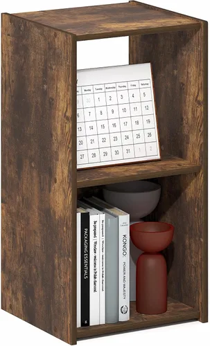 Miniatura 32 de Furinno - Estantería clásica para libros, estantes de almacenamiento, roble francés