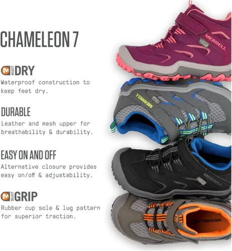 Miniatura 5 de Merrell Unisex-Child Chameleon 7 Access Mid aC WTR Hiking Boot
