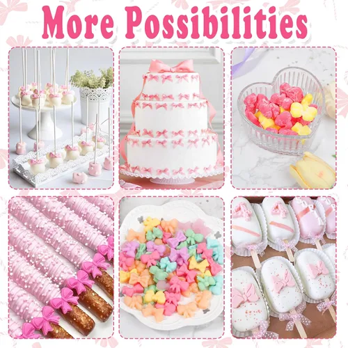Miniatura 2 de Webake Moldes de silicona con 6 formas diferentes, molde de 36 cavidades para fondant de chocolate para cupcake, pretzle, cake pop, manualidades