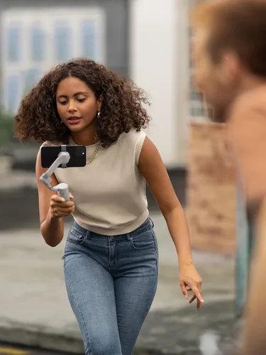 Miniatura 6 de DJI OM 5 estabilizador de cardán para teléfono inteligente, cardán de teléfono de 3 ejes, barra de extensión integrada, portátil y plegable, cardán