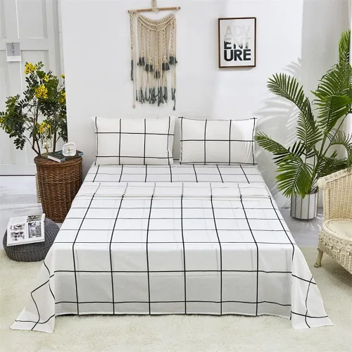 Miniatura 30 de KAREVER Juego de sábanas de mármol negro, juego de ropa de cama de 4 piezas con diseño geométrico de mármol, 1 sábana bajera, 1 sábana encimera