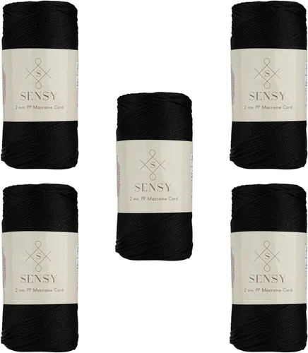 Miniatura 76 de Sensy Premium Cuerda de Poliéster de 2mm 251 Yardas Cuerda de Polipropileno 100% Cordón de Macramé 2mm Cordón para Bolsa de Ganchillo Cuerda