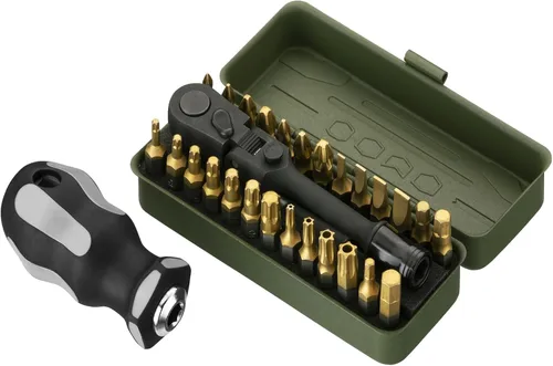 Miniatura 12 de KESI - Juego de zócalos de herramienta de 13 piezas, trinquete de liberación rápida de 1/4" Dr, SAE/Métrica, diseño de cabeza de bloqueo flexible
