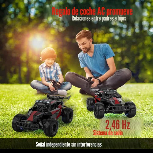 Miniatura 7 de BLUEJAY Coche de Control Remoto, Coches RC Juguetes de Alta Velocidad de 2.4GHz 33KM/H, Camión RC Monstruo Todoterreno a Escala 1:12 con Faros LED