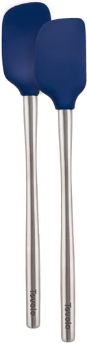 Miniatura 6 de Tovolo Flex-Core - Espátula con mango de acero inoxidable, cabeza de silicona resistente al calor y libre de BPA, segura para sartenes de hierro