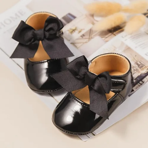 Miniatura 3 de Babelvit Zapatos de vestir de princesa de alta calidad con lazo Mary Jane, zapatos de vestir de princesa con suela de goma, piel sintética