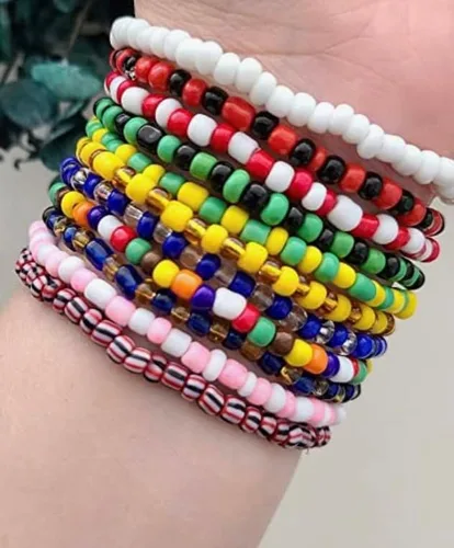Miniatura 2 de Pulsera Oshun Ogun Ilde Púlceras de Santeria Ilde Yemaya Pulsera Chango Pulsera Elegua Obatala Ilde Orula Oya